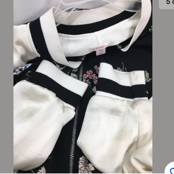 XHILARATION black pink floral jacket xl - Picture 5 of 5